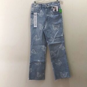 Tinsel Town Ladies Butterfly Jeans Size 0